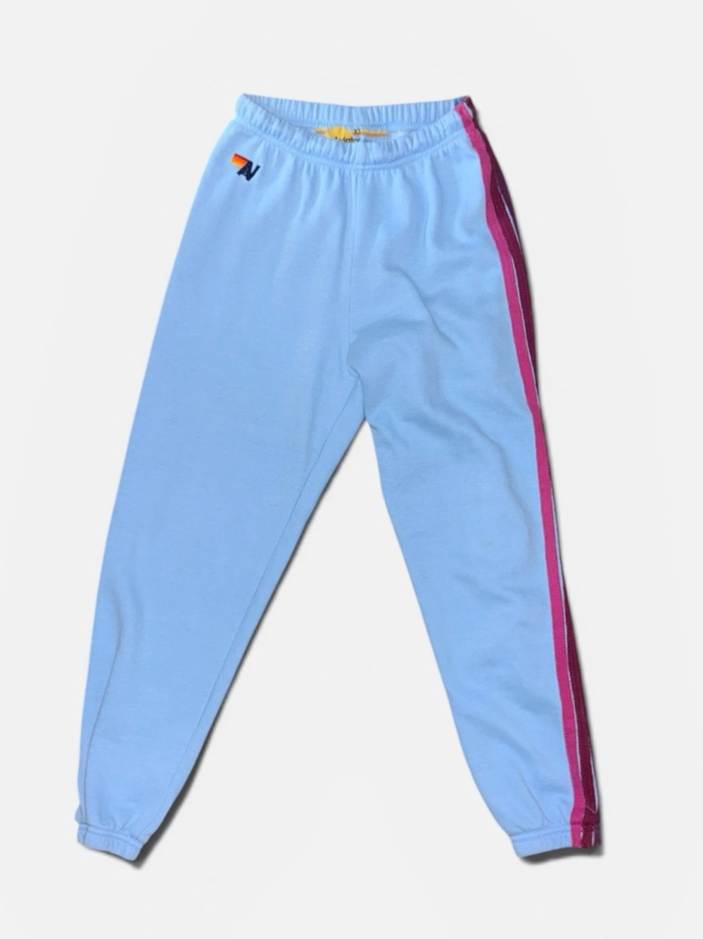 Aviator Nation Sky Blue 5 Stripe  Pink Purple Blue  - XS READS - Picture 4 of 8
